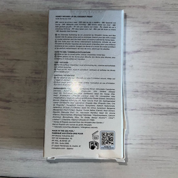 Gisou Honey Infused Lip Oil in Coconut Frost BNIB - Picture 2 of 4